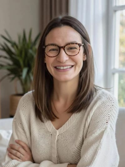 Tiarna Zell, registered psychologist, smiling to camera.